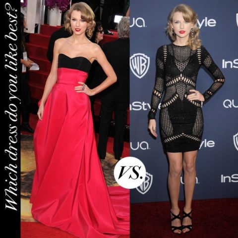 Taylor Swift Golden Globes Red Carpet After Party