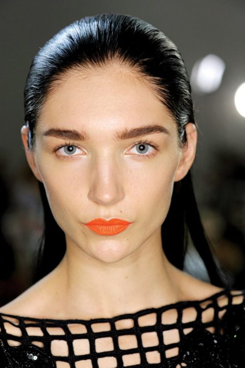 spring beauty 2014 trend orange lipstick
