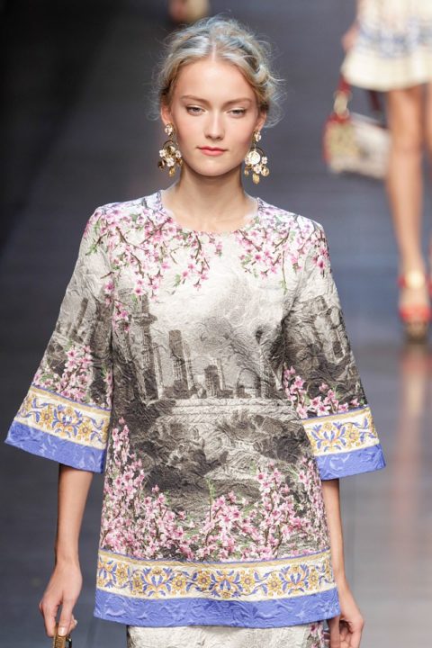 spring fashion 2014 trend art Dolce and Gabbana
