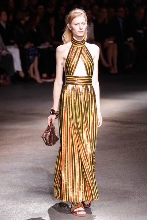 spring fashion 2014 trend metallic Givenchy
