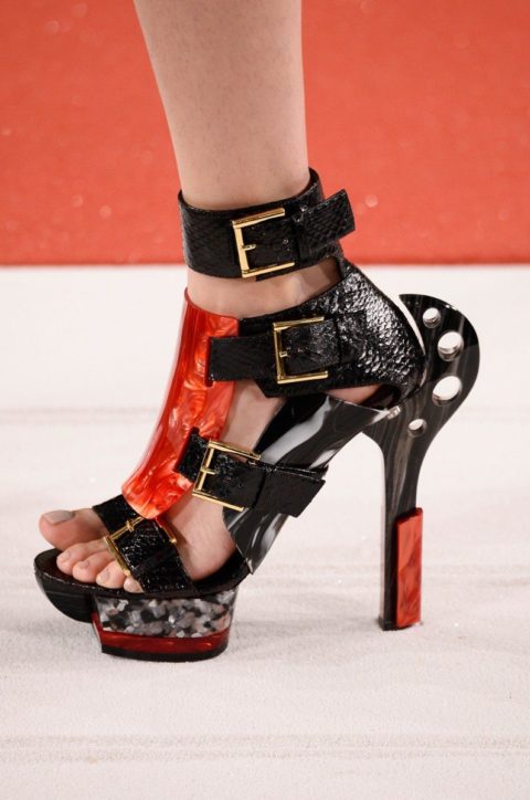spring fashion 2014 trend ugly shoes Alexander McQueen
