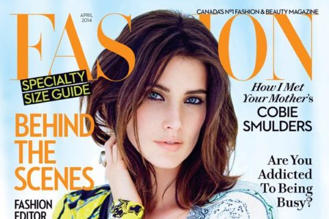 Cobie Smudlers Fashion Magazine April 2014 cover