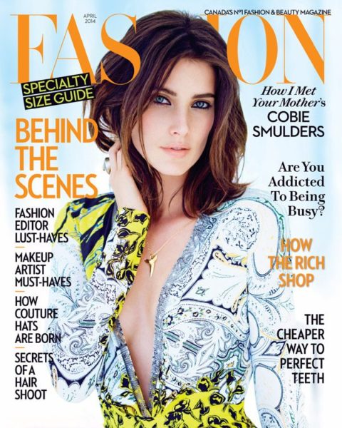 Cobie Smudlers Fashion Magazine April 2014 cover