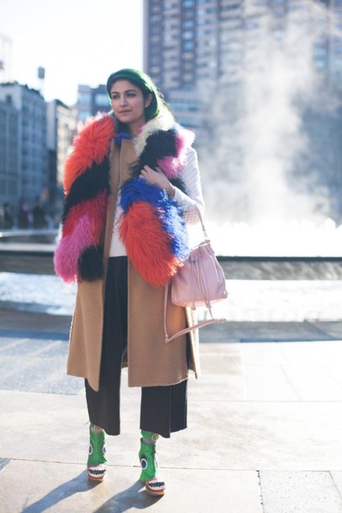 Fall 2014 Trends Fur new york fashion week street style