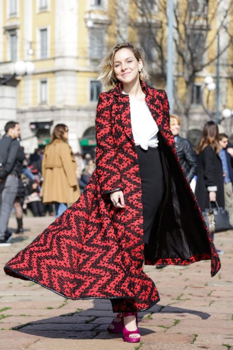 Fall 2014 Trends Optic Prints Street Style Milan Fashion Week