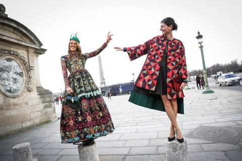 Fall 2014 Trends Optic Prints Street Style Paris Fashion Week