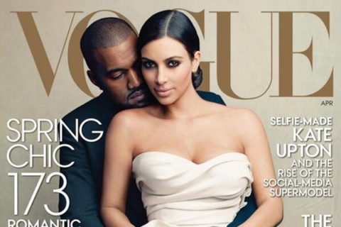Kim Kardashian Kanye West Vogue Magazine