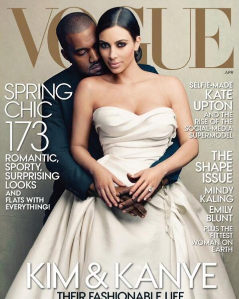 Kim Kardashian Kanye West Vogue Magazine