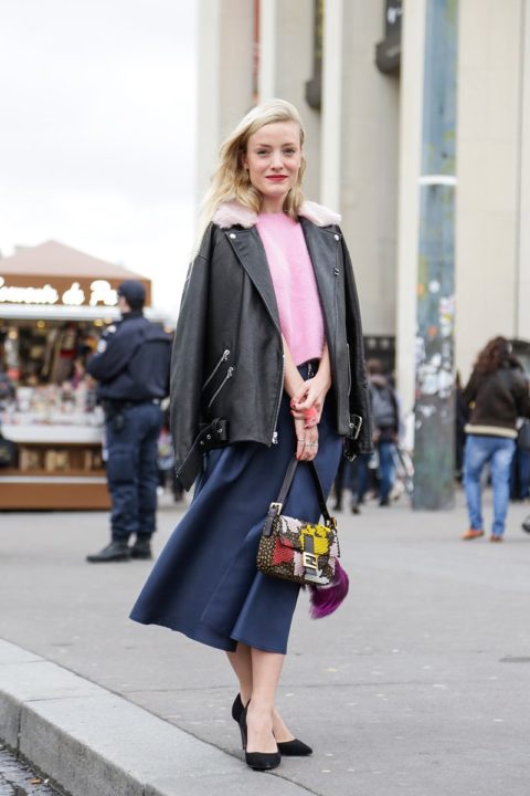 Street Style, Paris: 23 shots of statement-making sweaters outside the Fall  2014 shows - FASHION Magazine