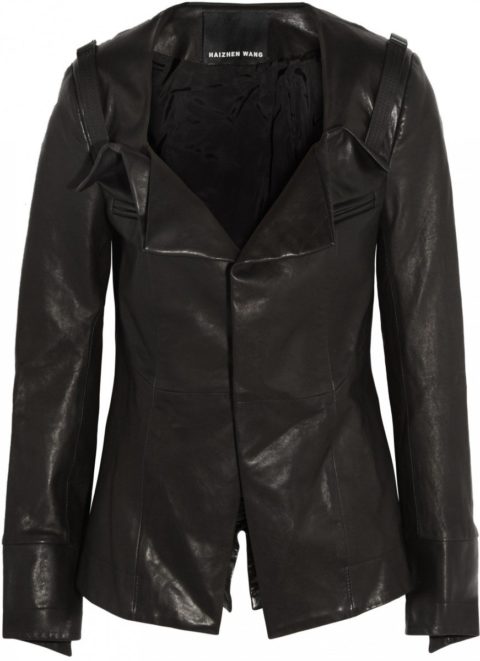 Haizhen Wang Leather jacket