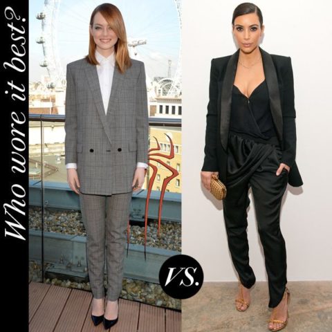 Emma Stone Kim Kardashian Menswear