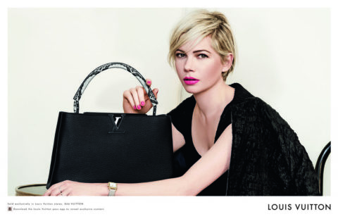 Michelle Williams gets on her bike for Louis Vuitton 