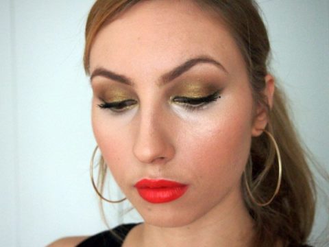 gold makeup trend