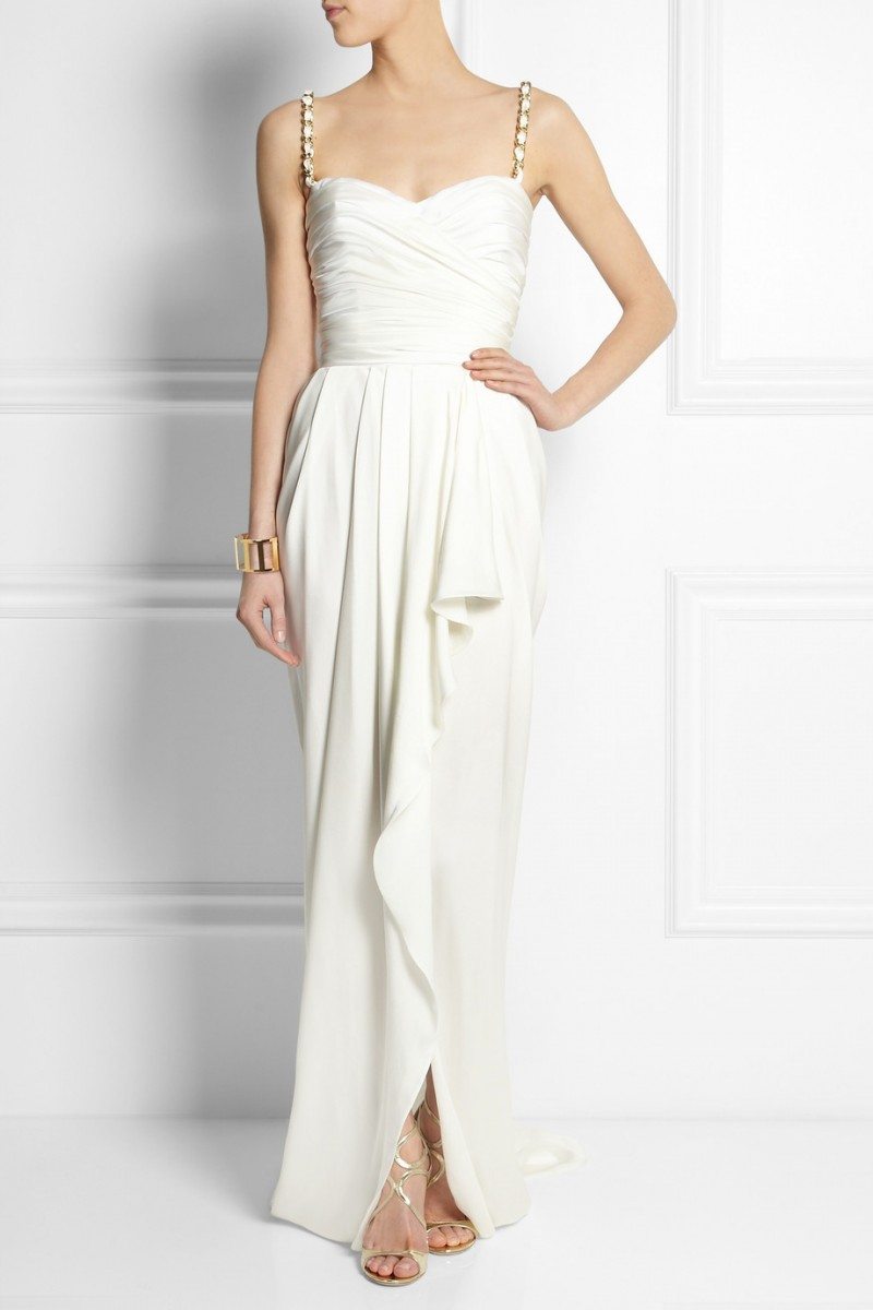 stunning on-sale white designer dresses ...