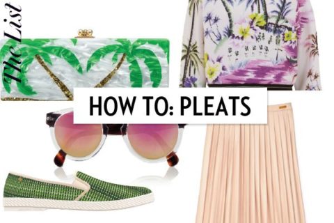 How to wear pleats