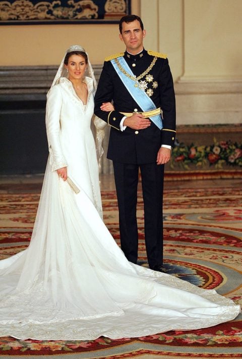 Princess Letizia Wedding Manuel Pertegaz