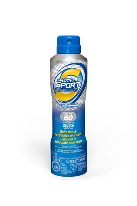 Coppertone Sport Pro Series sunscreen continuous spray SPF 60