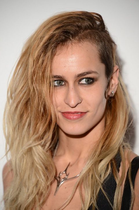 celebrity half-shaved hairstyle alice dellal