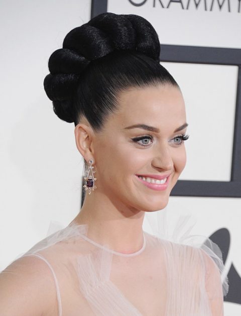celebrity top knot katy perry