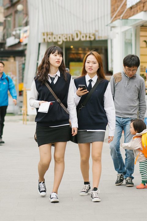 korean couple look street style