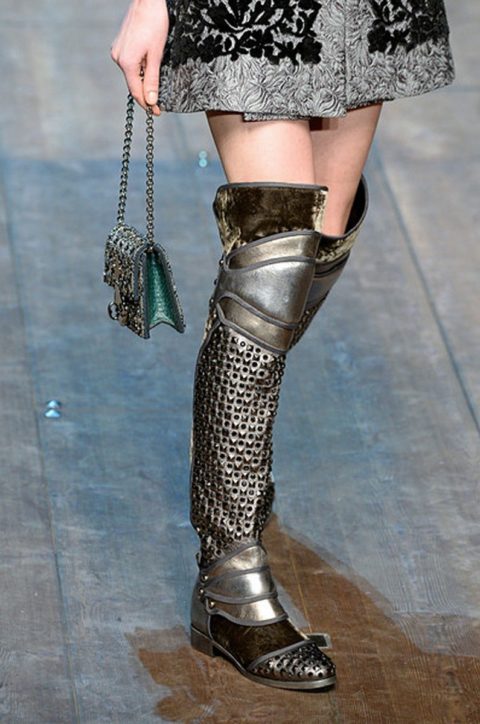 Fall Fashion 2014 Trend Knee High Boots DOLCE Gabbana