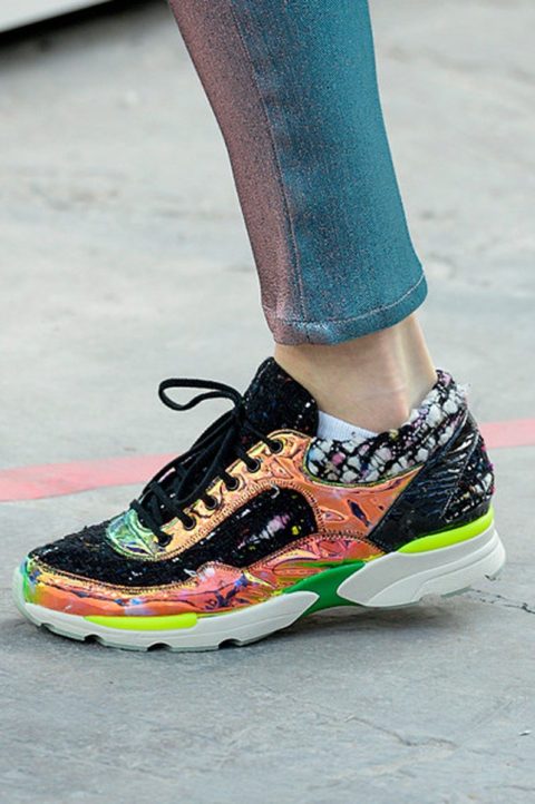 Fall Fashion 2014 Trend Sneakers Chanel