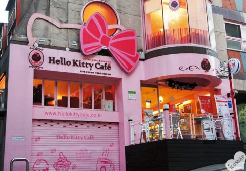 hello kitty cafe korea