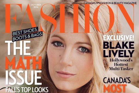 Fashion Magazine October 2014 Blake Lively