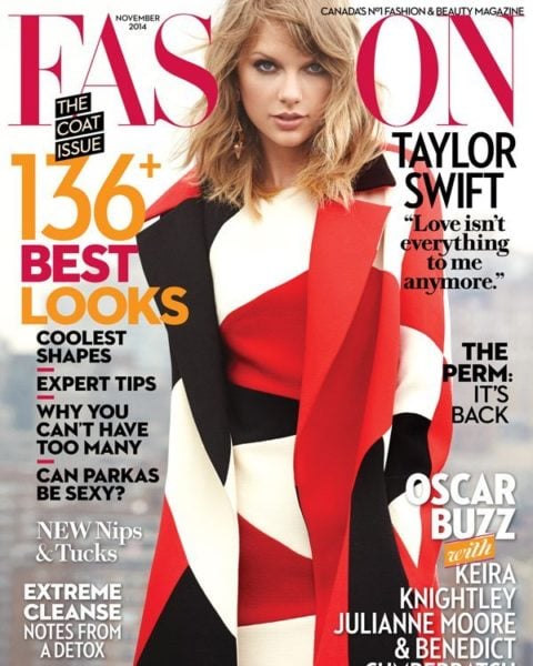 Fashion Magazine November 2014 Taylor Swift