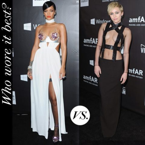 Rihanna vs. Miley Cyrus: Who bared it best in Tom Ford at last night's  amFar gala? - FASHION Magazine