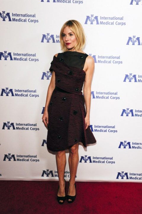 celebrity style sienna miller medical corps gala