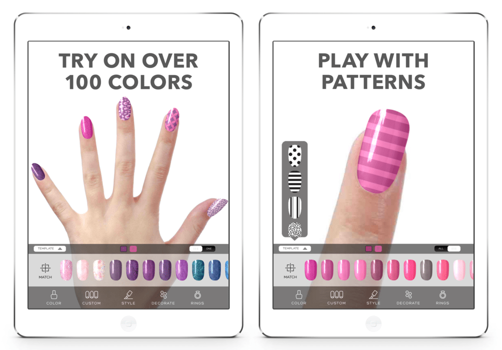 The future of nail art: The Virtual Nail Salon app lets you create and  upload any design onto your own hand - FASHION Magazine