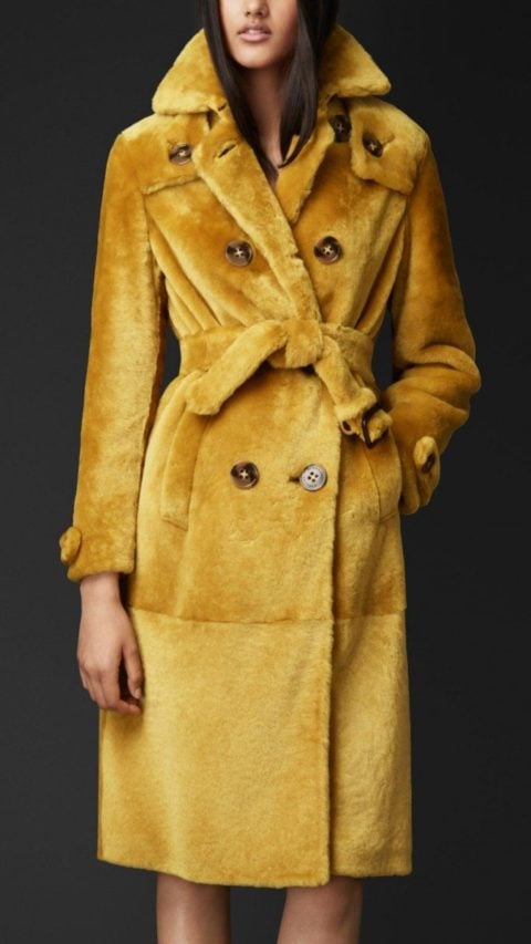 christmas gift ideas luxury burberry prorsum shearling coat