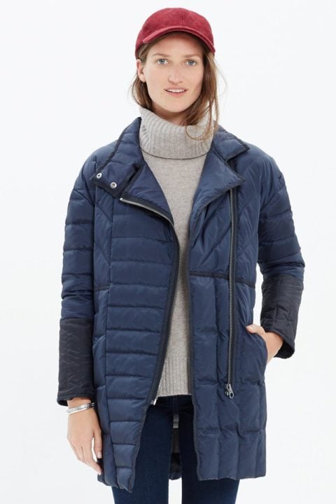 warm jackets Madewell Quilted Coat
