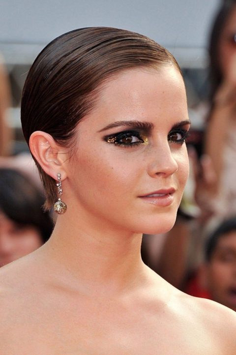 celebrity beauty smoky eye Emma Watson
