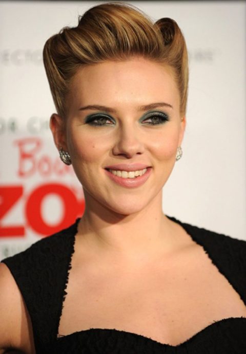 celebrity beauty smoky eye Scarlett Johansson