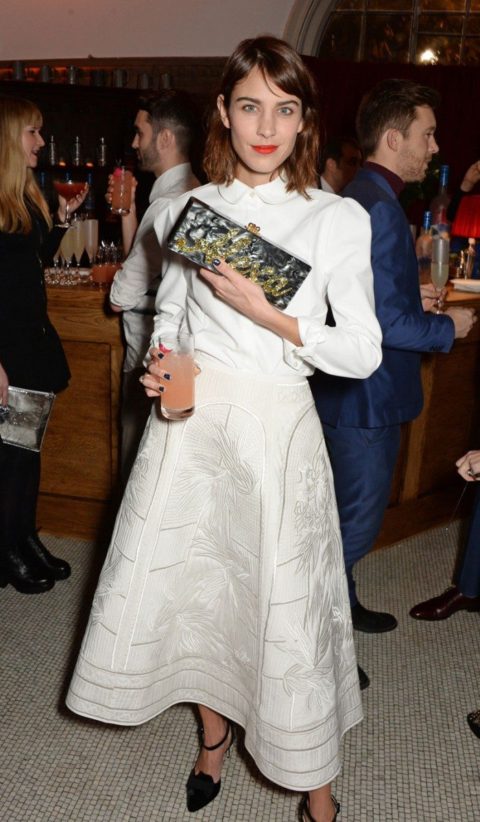 celebrity style Alexa Chung British Fashion Awards 2014
