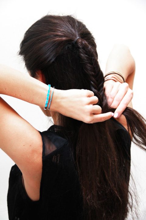 holiday hair tutorial fishtail braid step 4