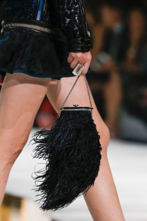 spring fashion 2015 trend feathers fringe roberto cavalli