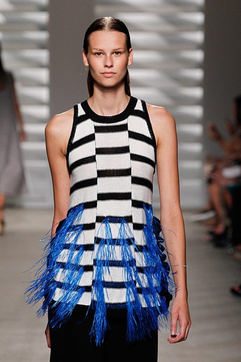 spring fashion 2015 trend feathers fringe thakoon