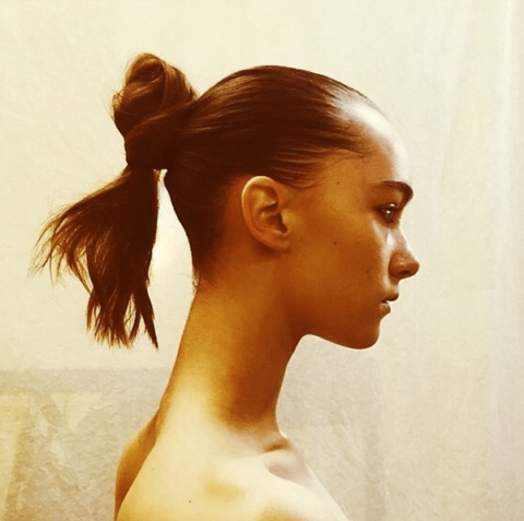 New York Fashion Week beauty - buns and ponytails