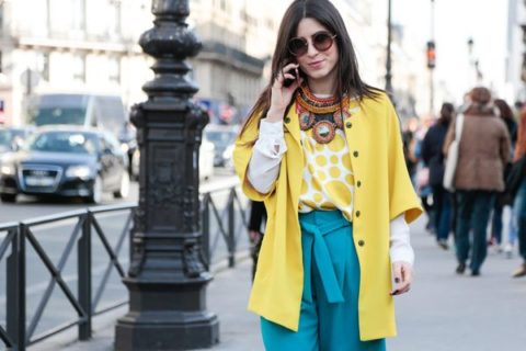 street style paris fashion week fall 2015 colour
