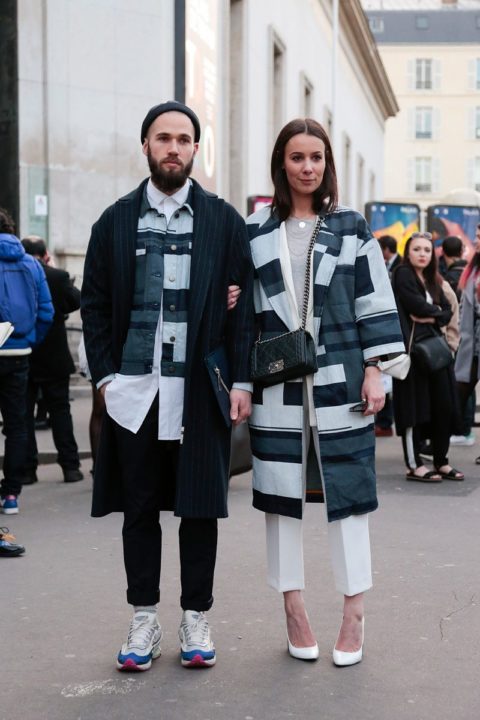 street style paris fashion week twosomes