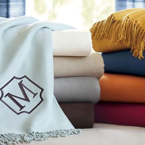 mothers day guide potter barn monogrammable throw