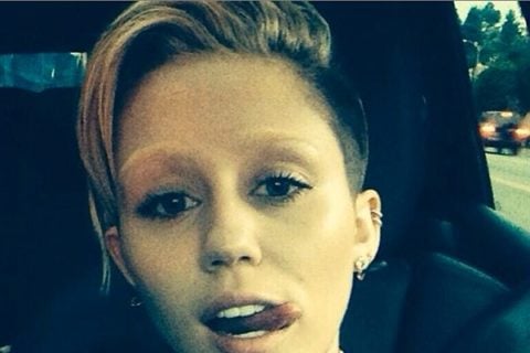 celebrity beauty reveals instagram miley cyrus