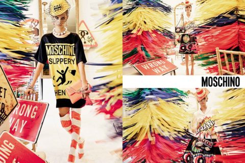 spring 2016 fashion ads moschino