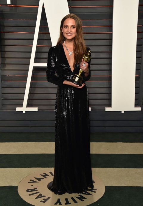 Oscars 2016 after party Alicia Vikander