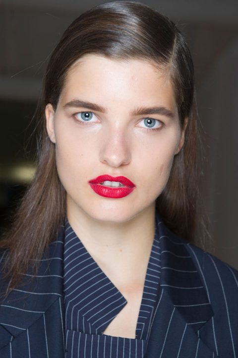 spring beauty 2016 trends red lips dkny