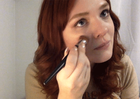 valentines day blush makeup tutorial look1step1