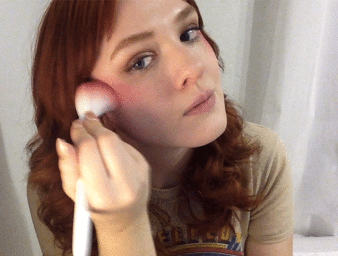 valentines day blush makeup tutorial look2step2